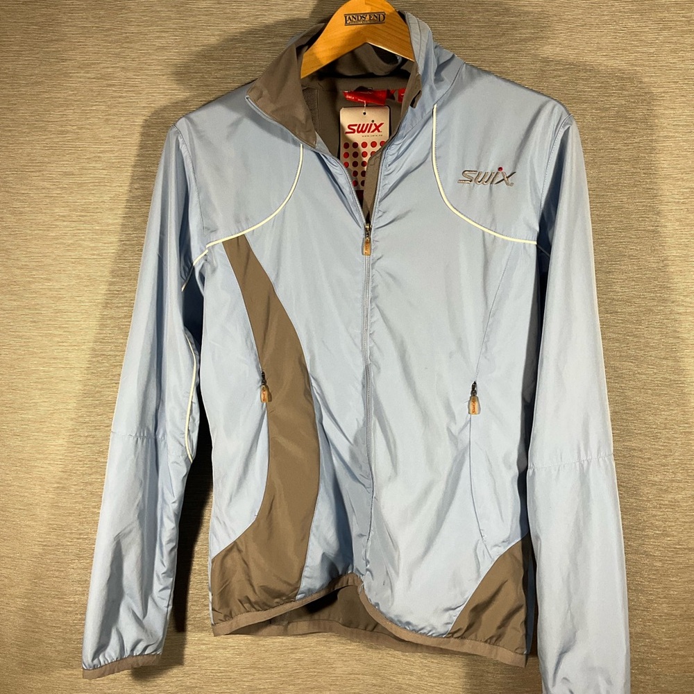 Swix Women's Performance Jacket - Light Blue and Gray NWT, size M
